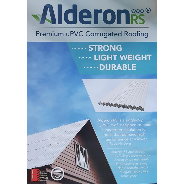 Upvc Roofing Single Layer Alderon RS